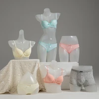 plastic femalemale half body mannequin hip torso for window clothing underwear display lady items stand