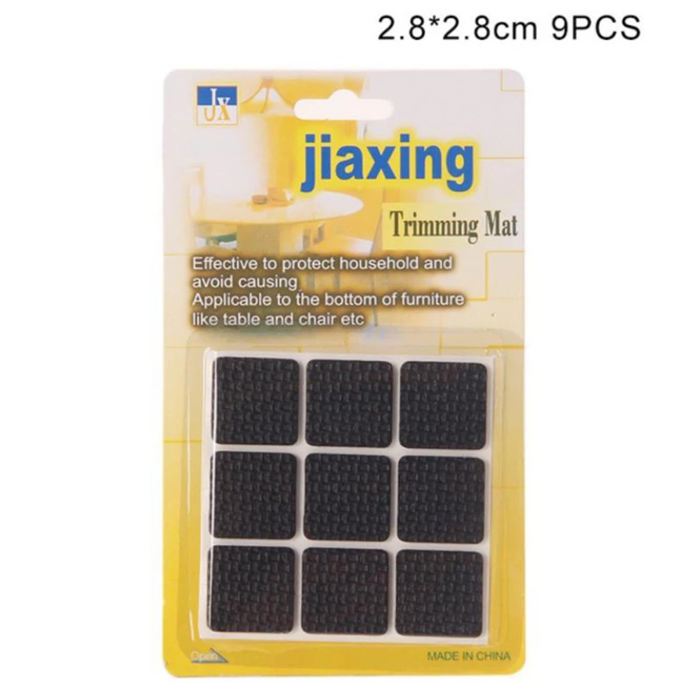 

9pc Self-adhesive Thickening Furniture Leg Pads Table Stools Chair Floor Protector Anti-slip Anti Rub Mat Household Gadgets