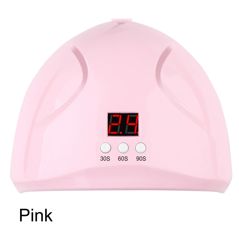 pink 36 Вт УФ светодиодный светильник Сушилка для ногтей 12 Светодиодный s лампа для ногтей высокая пудра лампа УФ для ногтей для маникюра гели с ЖК-дисплеем гель для ногтей УФ лампа USB - Цвет: pink