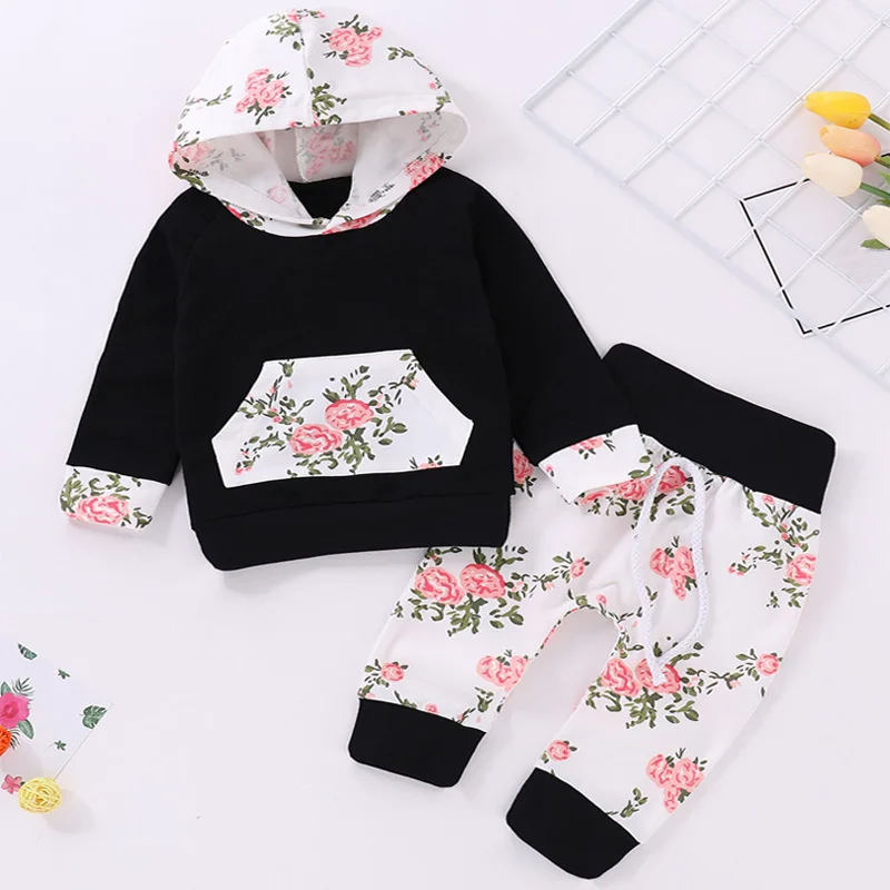 Толстовка с капюшоном для новорожденных девочек осенняя одежда толстовка