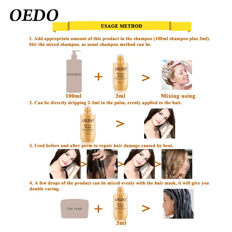 Травяная эссенция для ухода за волосами из Марокко с женьшенем мужчин и женщин