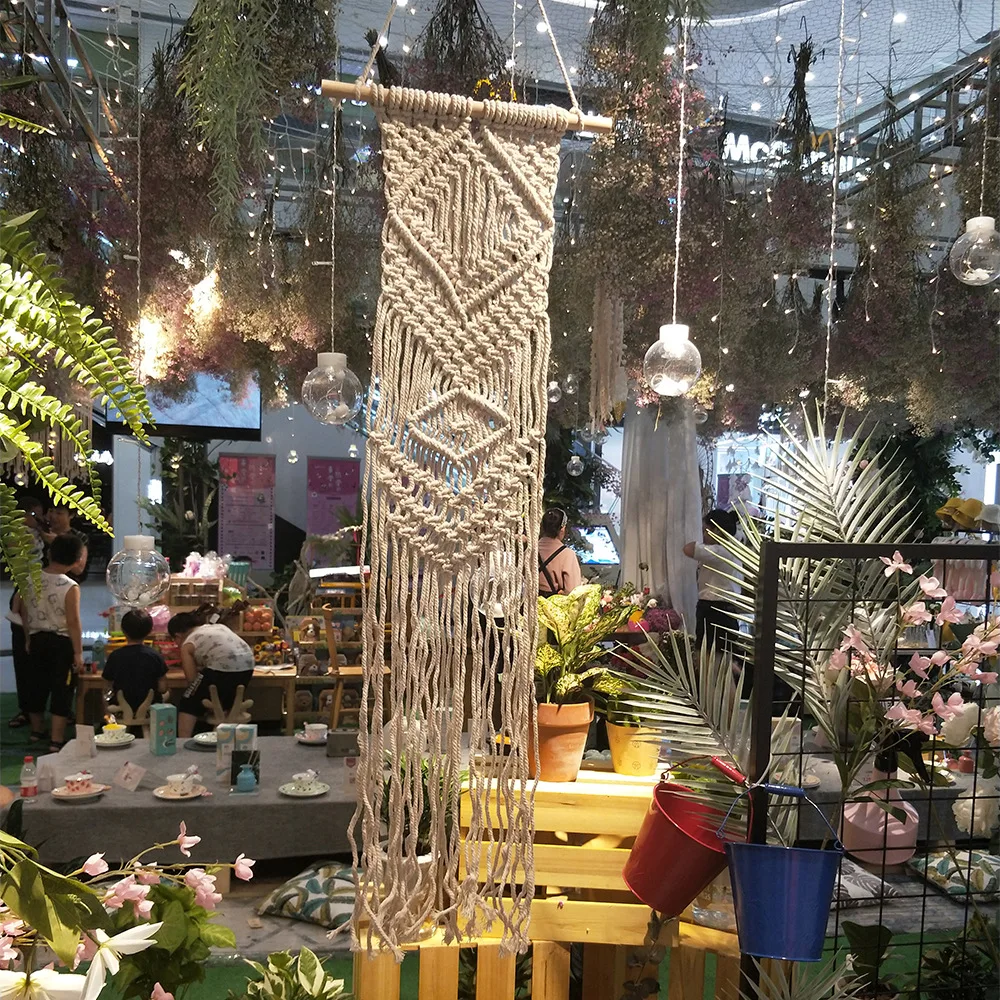 Богемный шикарный тканый гобелен подвесной реквизит для вечерние ринки свадьбы