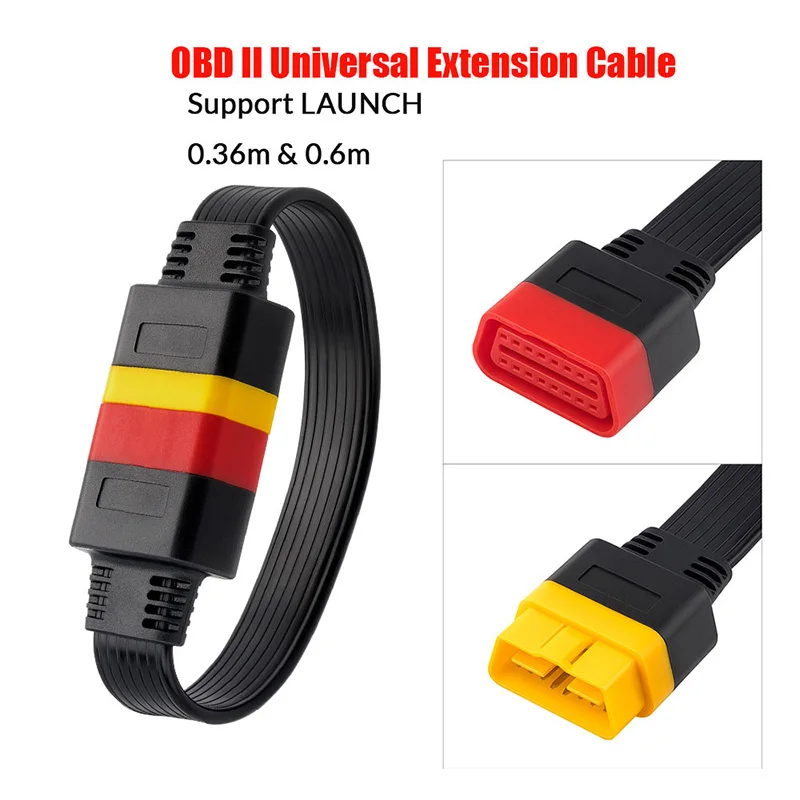 Launch OBD Удлинительный кабель для X431 V/V +/PRO 3/Easydiag 3 0/Mdiag/Golo Main OBD2 Расширенный разъем 16