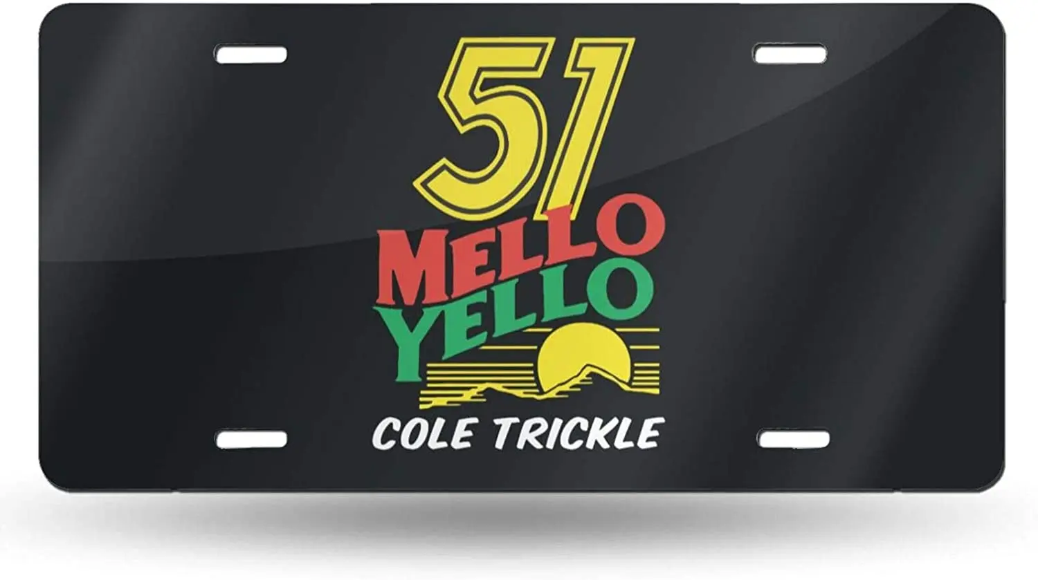 

Подвесной номерной знак Mello Yello Cole с дренажными отверстиями, устойчивый к ржавчине, рамка номерного знака для автомобильного металлического...