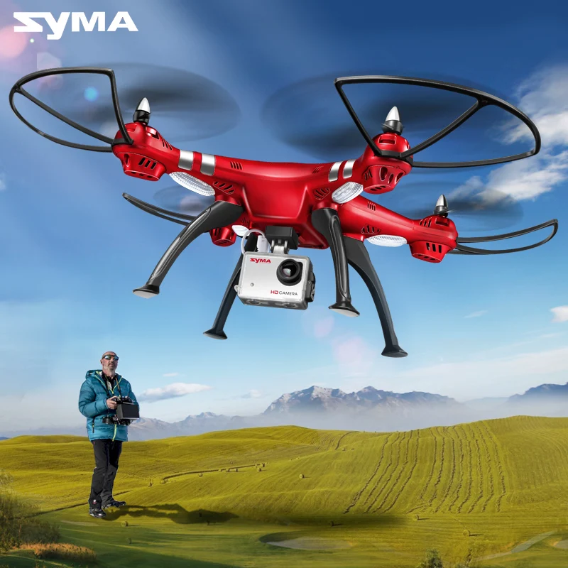 Профессиональный Квадрокоптер SYMA X8HG X8HW X8HC 2 4G 4 канала 1080P 8 Мп HD