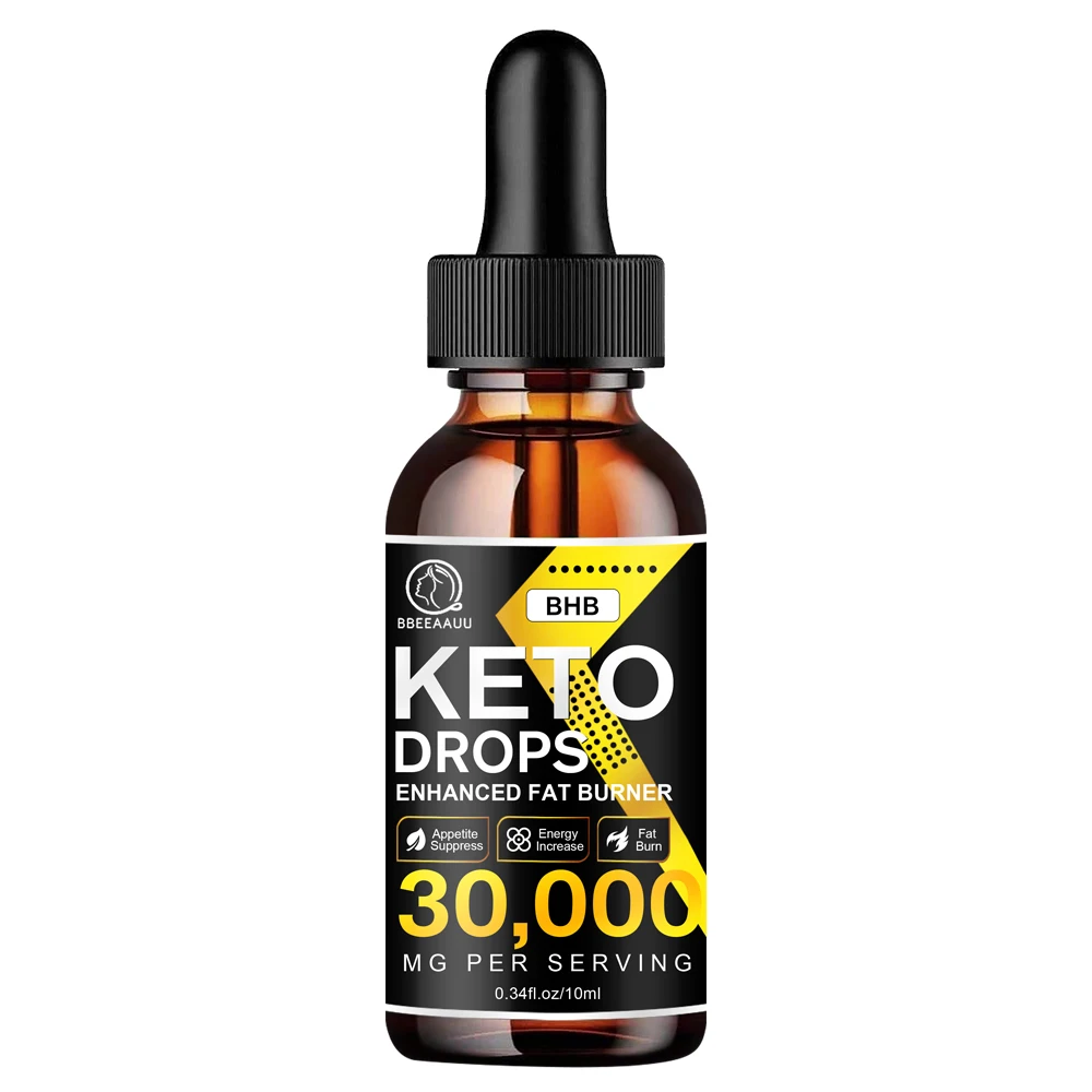 Bbeeaauu 30ML BHB Keto Drops Fat Burner Weight Loss Products Boost Metabolism Ketone Diet Drops Ketogenic Supplement For Adults