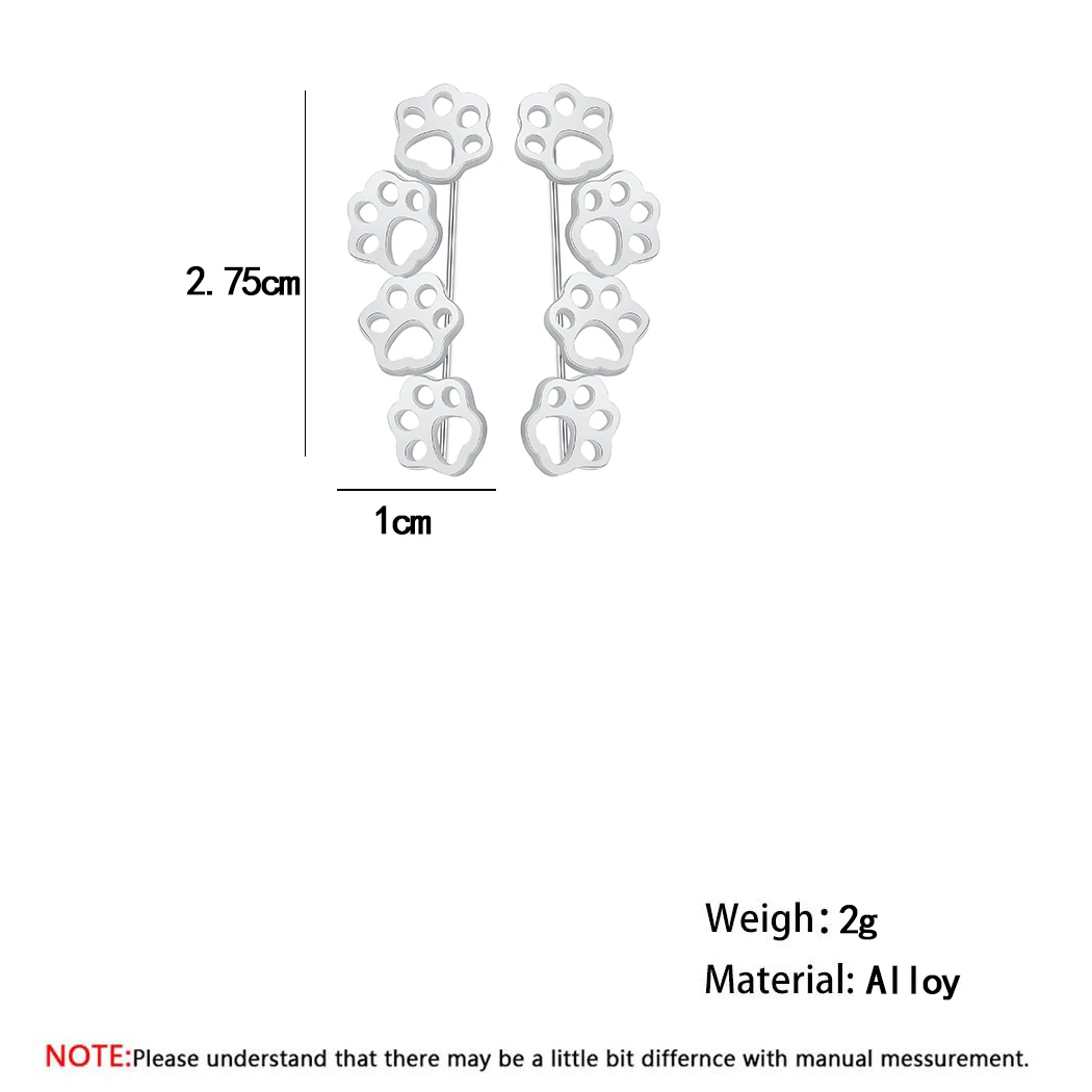Симпатичные серьги Chandler для скалолазания с изображением кошек и собак ползания