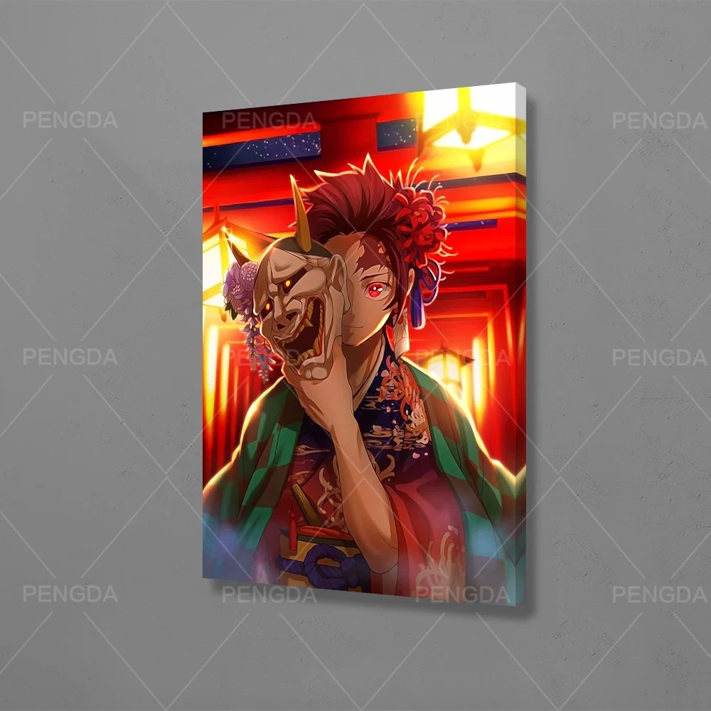 

Canvas Prints Paintings Demon Slayer Wall Art Poster Modular Japan Anime Rcharacter Pictures For Living Room Modern Home Decor