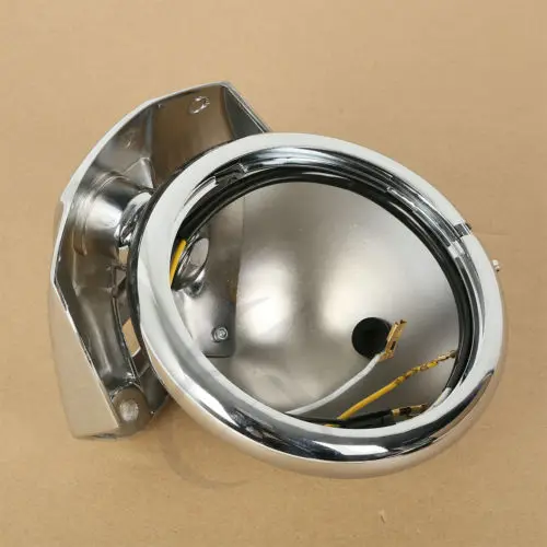 

5.75" 5-3/4" Chrome Headlight Housing Bucket For Harley Electra Glide Bad Boy