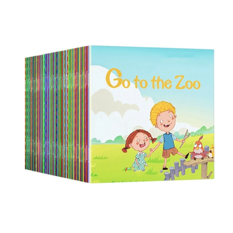 

Kids Interactive Book with Cartoon Design Made by Fine Paper Activity Books Preschool English Learning Book for Infants K1KC