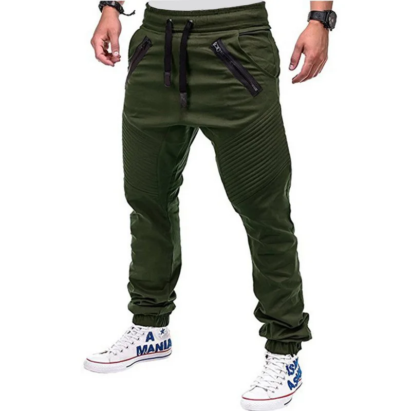 

Men Sports Running Pants Pockets Pants Male Training Sport Pants Men Fitness Elasticity Jogging Gym Trousers