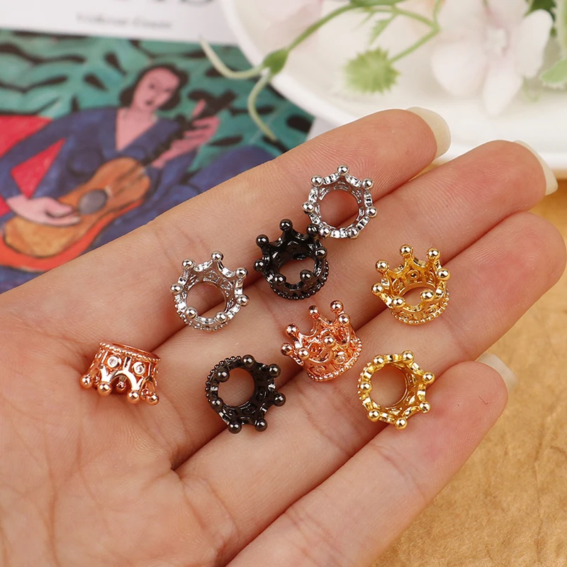 

2pcs 1:12 Dollhouse Miniature Mini Metal Crown Model Toys Dolls Accessories