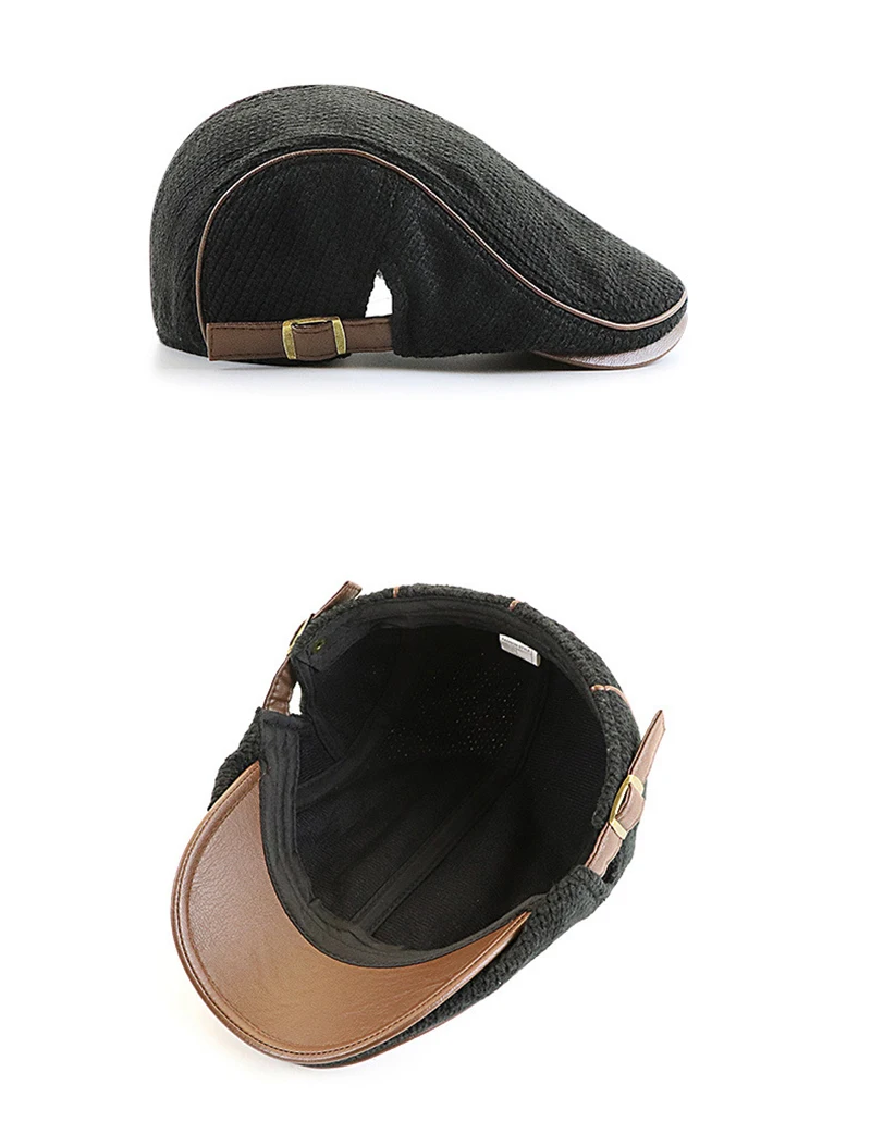 [JAMONT], высококачественный брендовый вязаный берет, Casquette Homme, кожаная плоская кепка для мужчин, Boina Hombre, Кепка с козырьком, Planas Snap