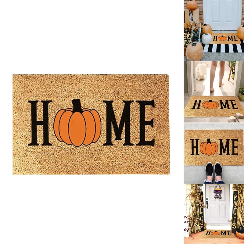 

Halloween Doormat Carpet Floor Mat Halloween Door Mat Floor Door Mat Outdoor And Indoor Gnome Pumpkin Door Mat Home