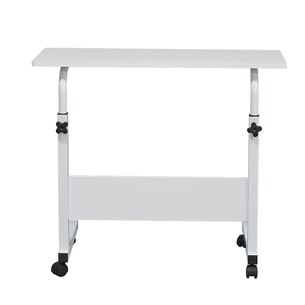 【US Warehouse】Removable E1 15MM Chipboard & Steel Side Table with Baffle White L | Мебель
