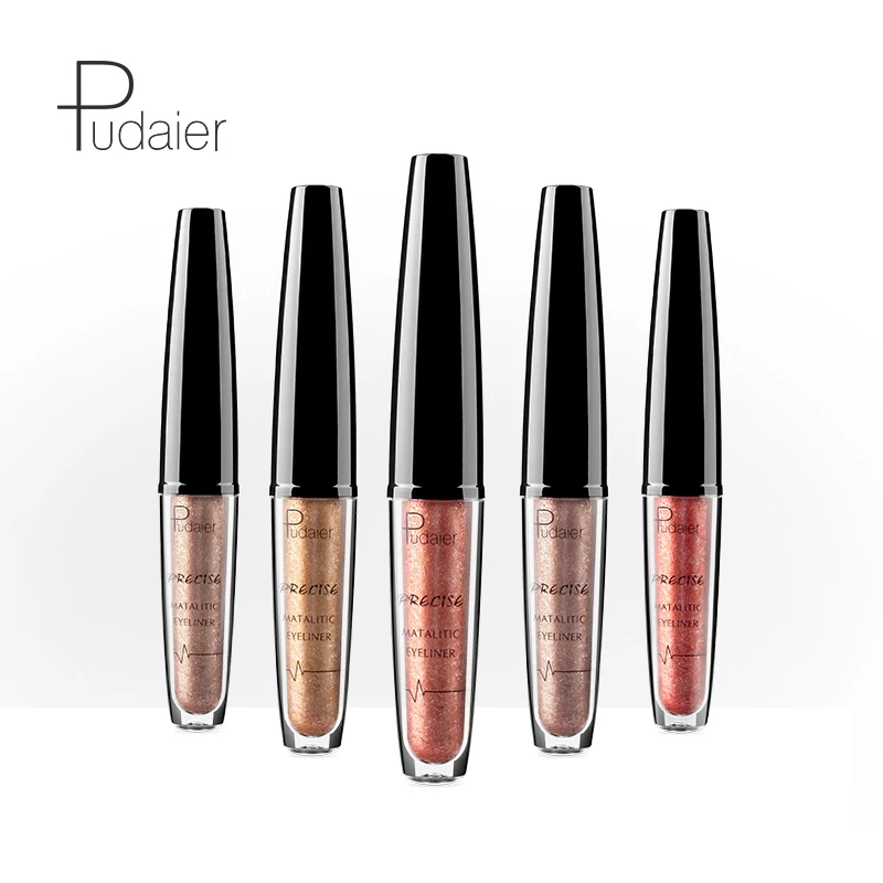 Новинка блестящая подводка для глаз косметика водостойкая мерцающий пигмент 16