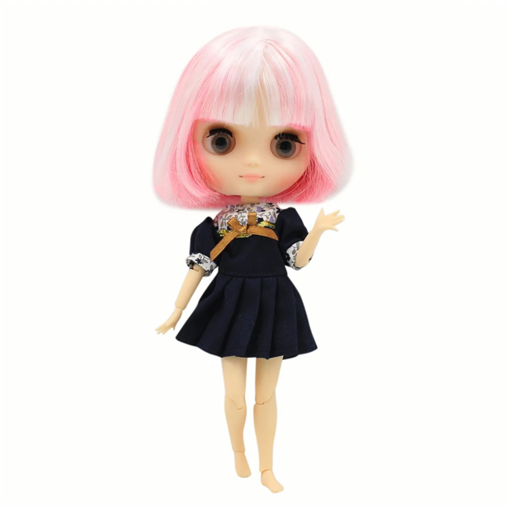 DBS blyth Middie кукла совместное тело матовое лицо белый и розовый 1/8 20 см bjd Подарочная