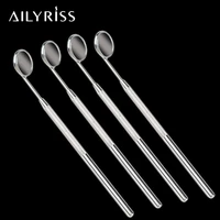 4pcs stainless steel dental mirror instruments mouth oral care clean dentist tools dentistry lab mirror teeth whitening