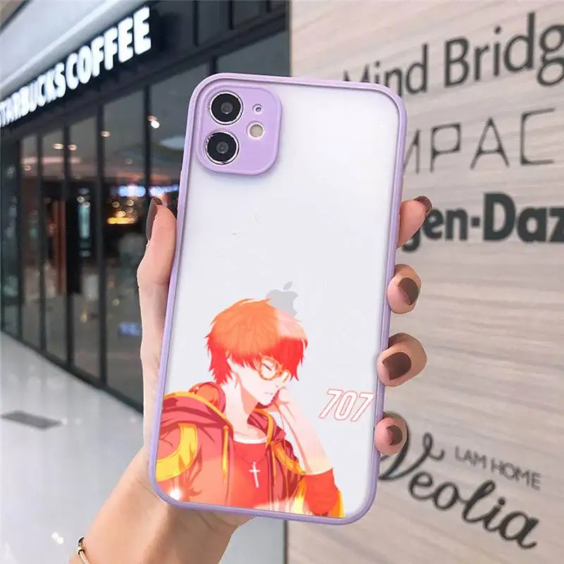

707 Mystic Messenger Japan anime Phone Cases matte transparent For iphone 7 8 11 12 plus mini x xs xr pro max cover