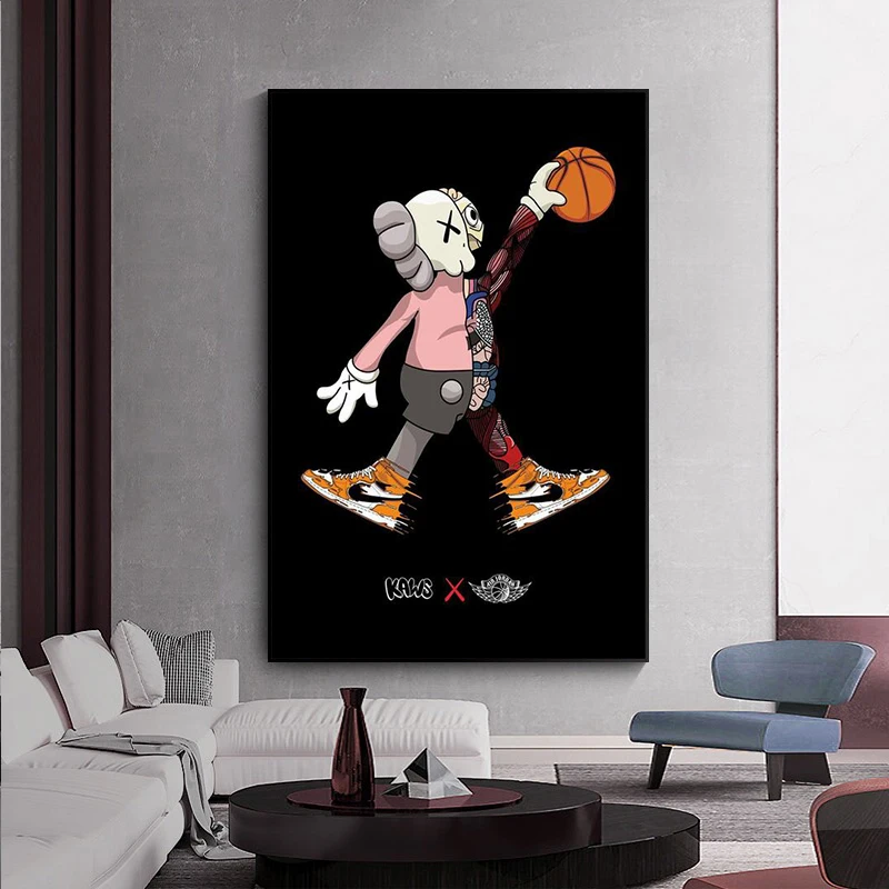 Уличная кукла баскетбольный плакат и принты искусство на стене картина для