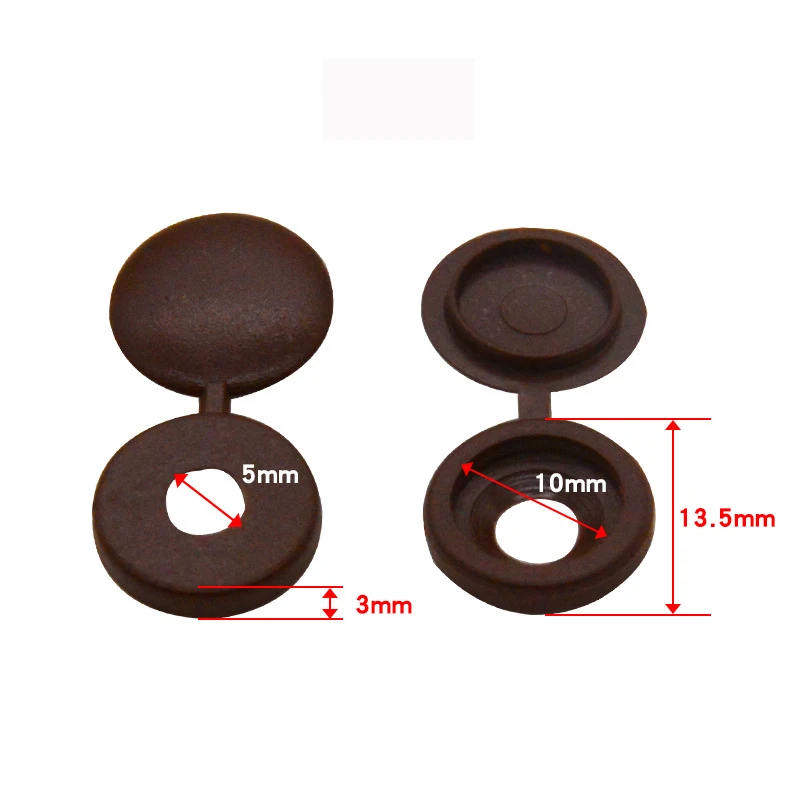 

Пластиковые винтовые колпачки YUJI белые 50 шт