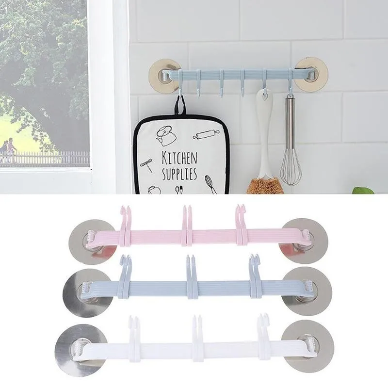 

Wall Mounted Bathroom Organizer Hooks Towel Holder Key Hooks Kitchen Accessories Cupboard Storage Rack Shelf Bathroom Holder
