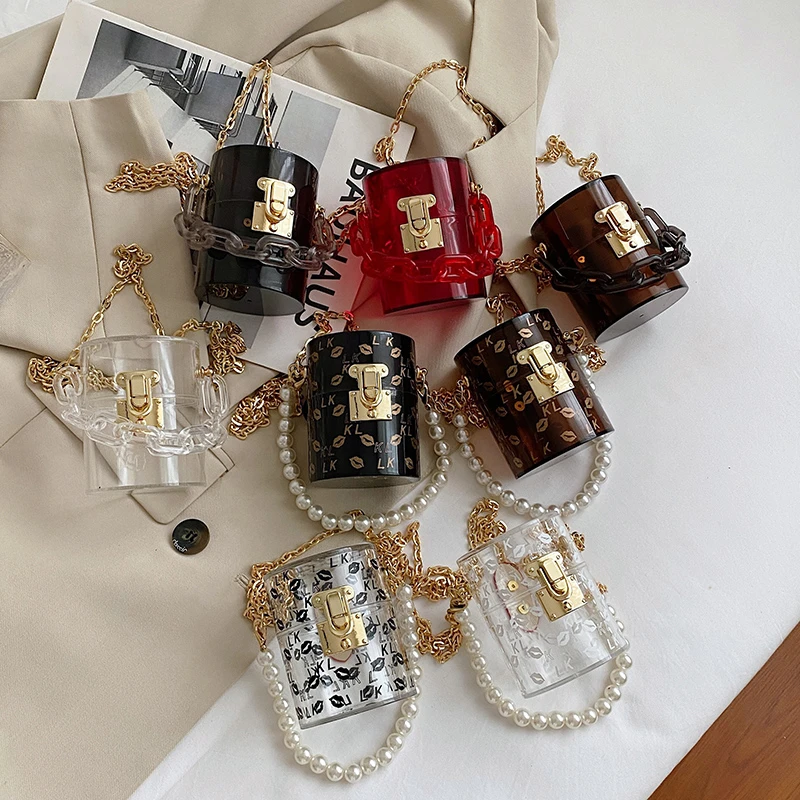 Роскошная Брендовая женская сумка цилиндрической формы женские сумочки