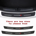 Для Dodge RAM Charger SXT Avenger Nitro Дротика Caliber SRT Challenger Стайлинг автомобиля 4D углеродное волокно наклейки на задний бампер багажник