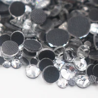 top quality better dmc clear hotfix rhinestones super bright glass strass iron on crystal hot fix rhinestone for fabric garment