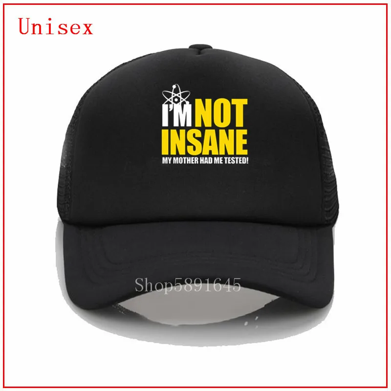 Кепка THE THEORY для мужчин и женщин бейсболка с забавным рисунком Я не безумный