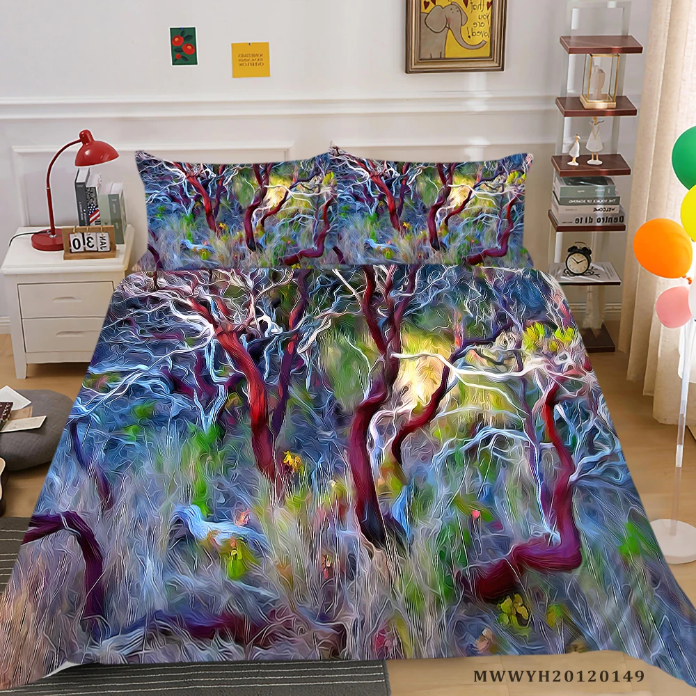 

3D Colourful Bedding Sets King Size Duvet Cover Set 2/3 Pcs Highend Bed Set Pillowcase Child Teen Adult Bedroom Decor
