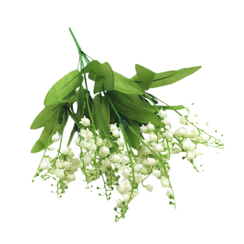 Большая сделка 7 вилок Bellflower пластиковые искусственные растения зеленая трава