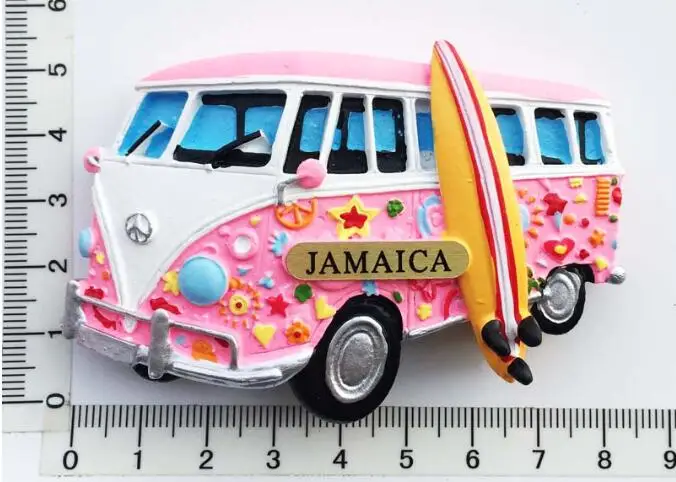 Креативный магнит на холодильник ручная роспись Ямайке туристические сувениры