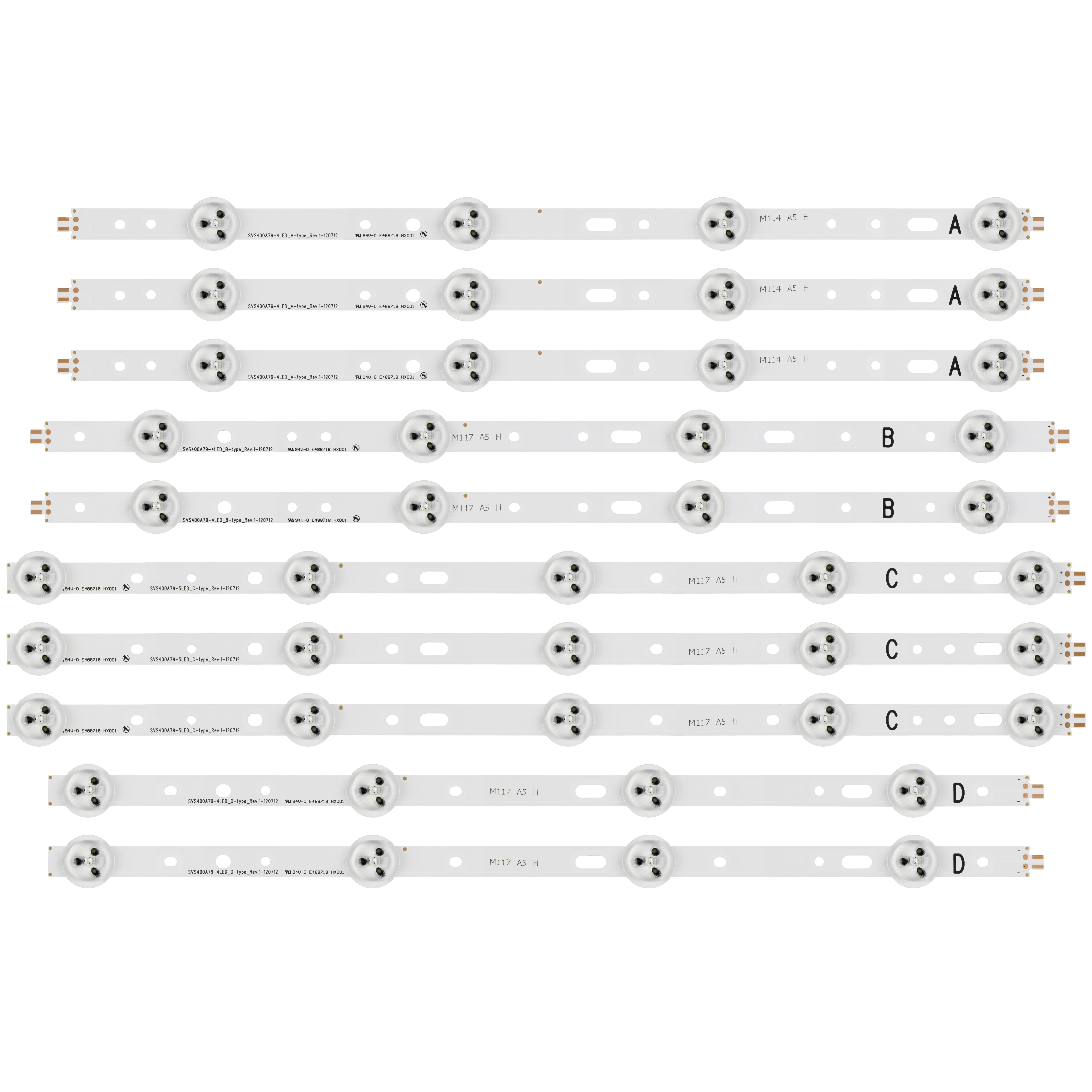 100% новый 10 шт./компл. светодиодный подсветка полосы SVS400A79 4 A B D 5 C Тип Rev.1 120712 40D1333B