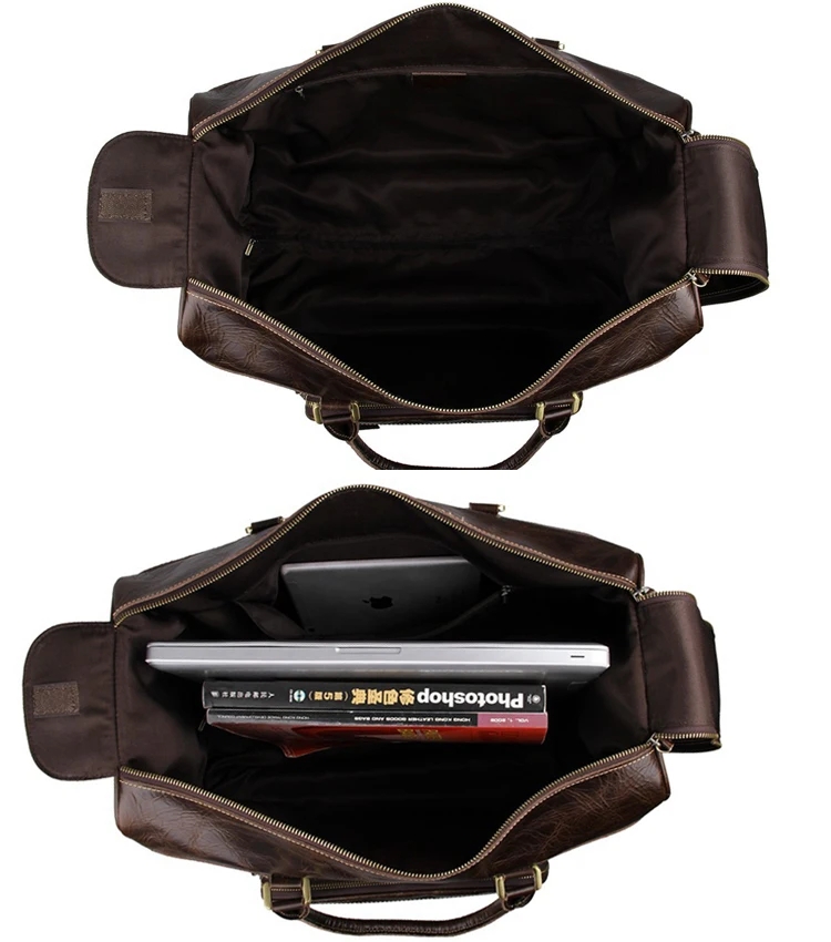 Мужская сумка из натуральной кожи чехлы на колесиках для поездок выходных 18