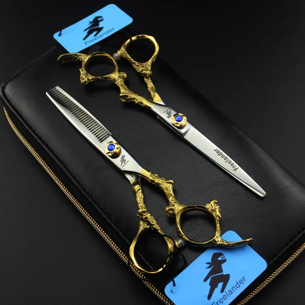 Высокое качество парикмахерские 6 дюймов ручка дракона Нескользящие 440c