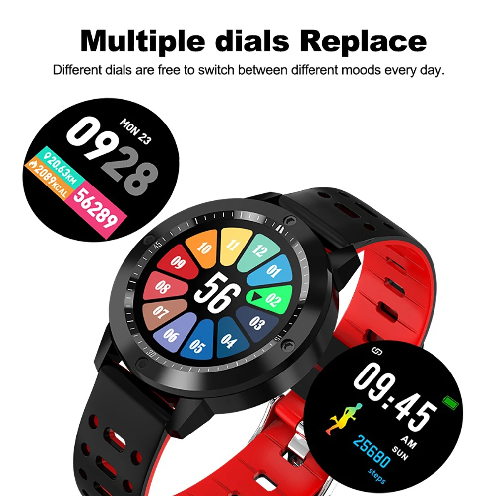 Спортивные мужские Смарт часы с контролем погоды музыки кровяного давления