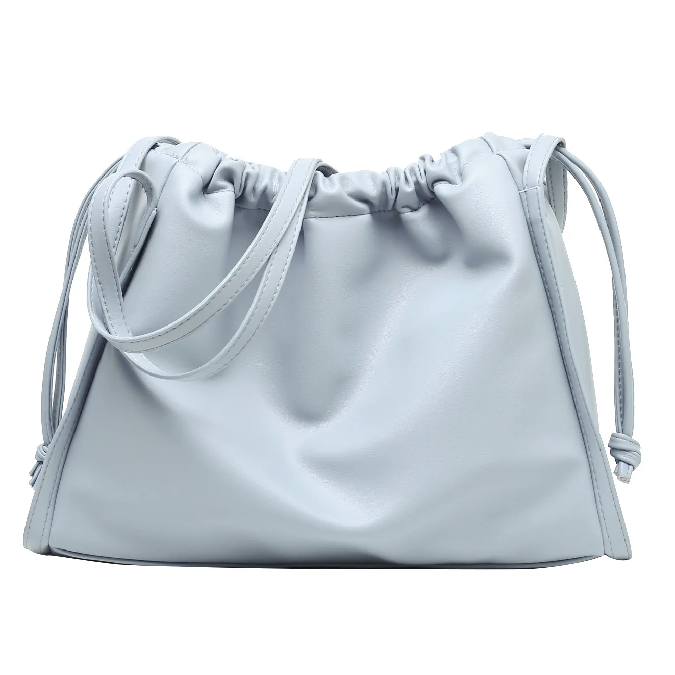 

2021 New Arrivals Women's Shoulder Bags For Female PU Leathe Black Solid Color Design High Quality Leisure Style Girl's Tote Bag