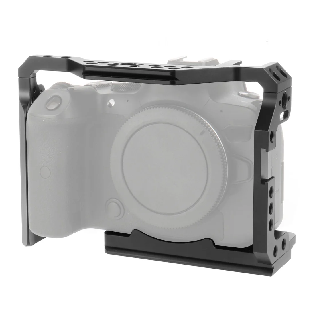 

Клетка FEICHAO для камеры Canon для EOS R5 R6 с верхней ручкой, крепление холодного башмака, зажим для кабеля, ремешок на запястье для фотосъемки