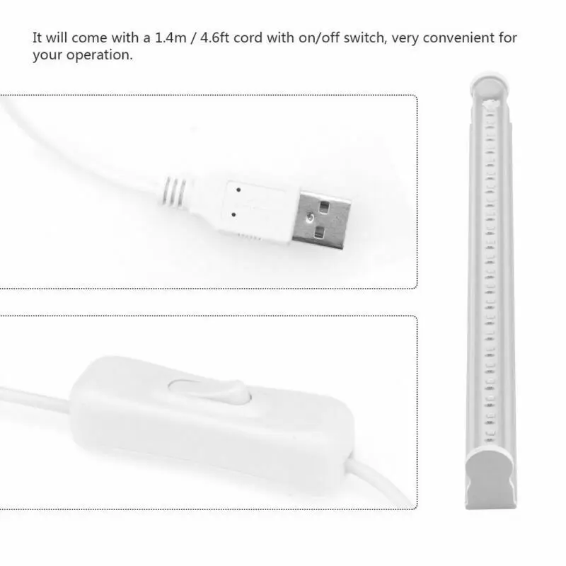 

UV Light Portable UVC Germicidal Lamp Home Travel Disinfection Sterilizer Tube Glow Party Supplies