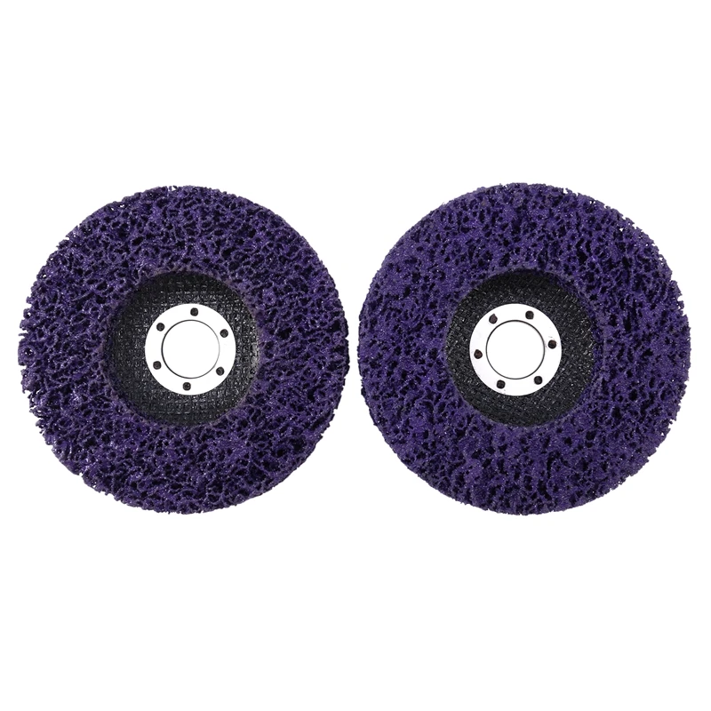 

Promotion! 2Pcs 125Mm Poly Strip Disc Abrasive Wheel Paint Rust Removal Clean