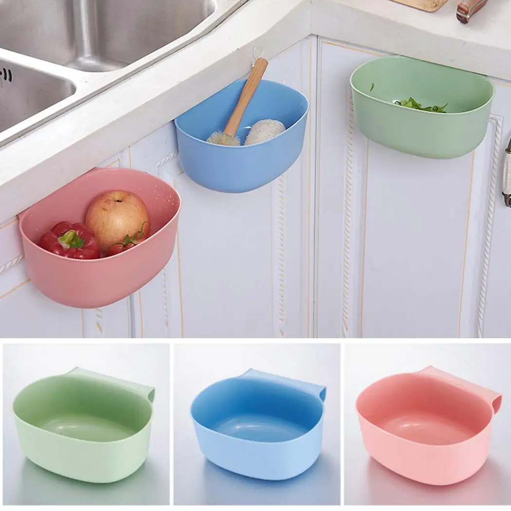 Домашняя кухонная дверь шкафа висячая мусорная корзина мини-корзина для