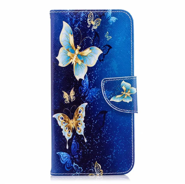 gold butterfly Кожаный чехол-книжка из искусственной кожи чехол для Xiaomi mi A1 A2 Lite Red mi 8 8A 7 7A 6 6A Note 8T Note 5, 6, 7, K20 Pro 4 4X чехол-портмоне с функцией подставки чехол для телефона - Цвет: gold butterfly