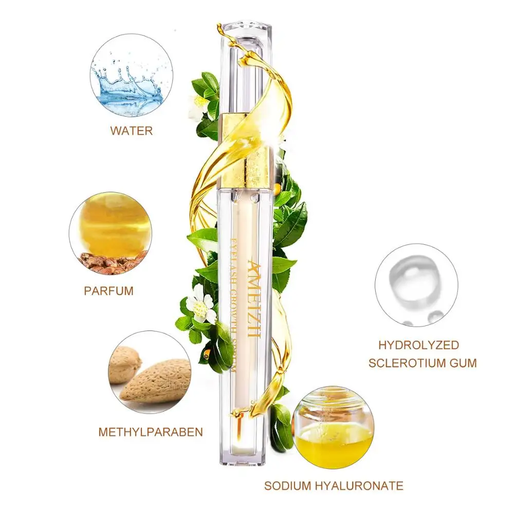 AMEIZII Eyelash Growth Eye Serum Natural Eyebrow Enhancer Longer Thicker lift Lashes Mascara Nourishing Essence Oil | Красота и