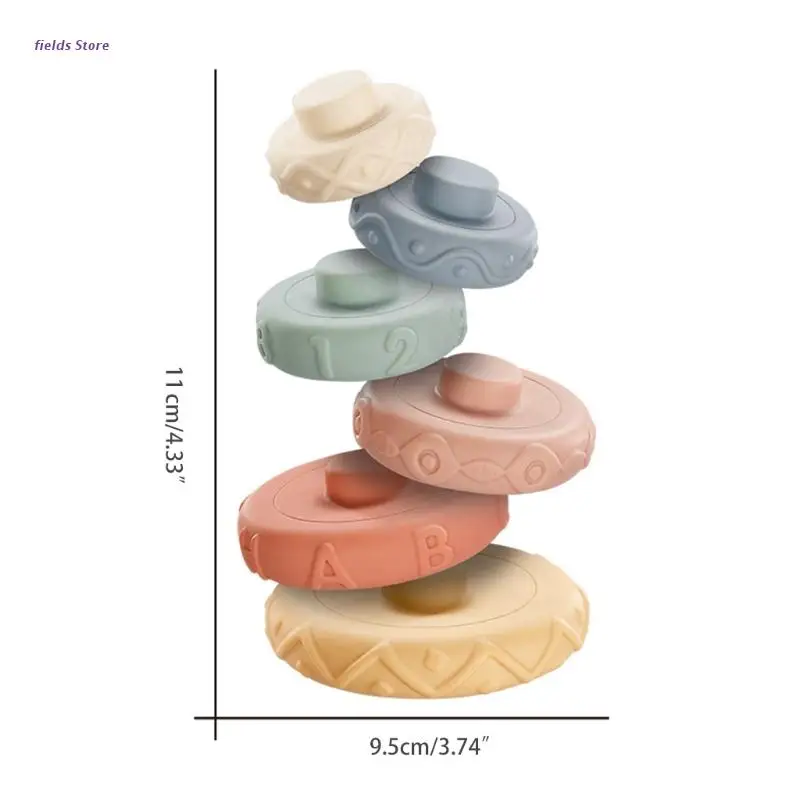 

Water Play Toys Bathtub Plugging Stacking Blocks Educational Toy for Infant Gift