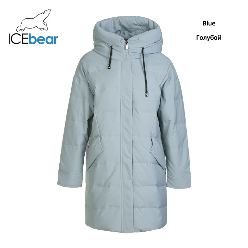 ICEbear Новинка года зимний женский пуховик модная теплая Женская куртка с капюшоном Брендовая женская одежда D4YY83016Y - Цвет: 4260