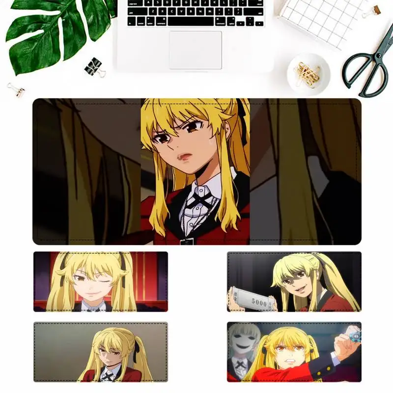 

Cartoon Kakegurui Mary Saotome Gaming Mouse Pad PC Laptop Gamer Mousepad Anime Antislip Mat Keyboard Desk Mat For Overwatch/CSGO