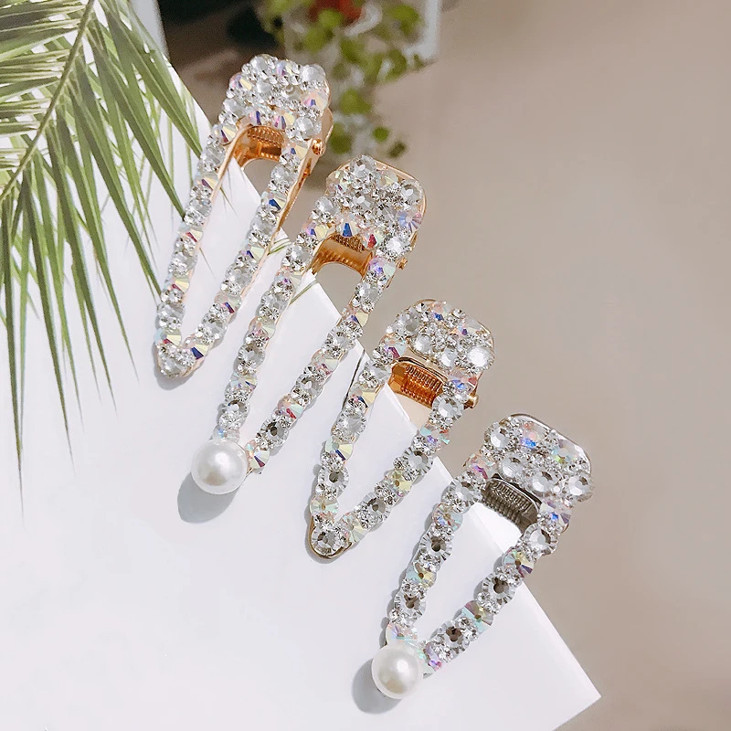 MISANANRYNE корейские блестящие заколки для волос с кристаллами и стразами