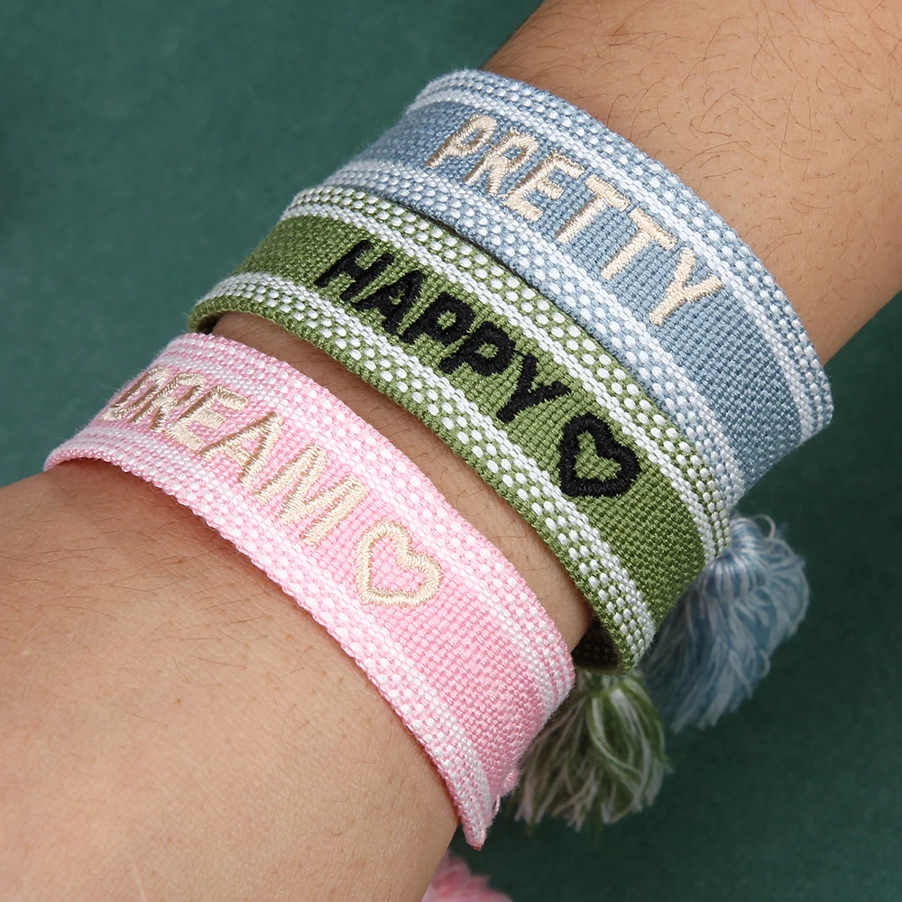 Широкий плетеный браслет для женщин винтажный ручной работы с кисточками и