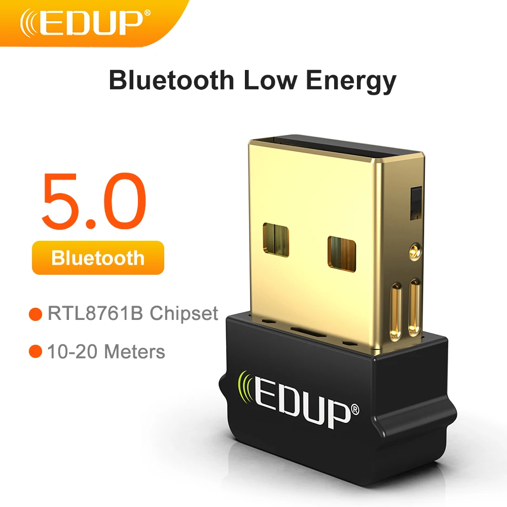 

Беспроводной Bluetooth-адаптер EDUP USB Bluetooth 5,0, RTL, чипсет, приемник, передатчик, портативный мини-разъем Bluetooth для компьютера